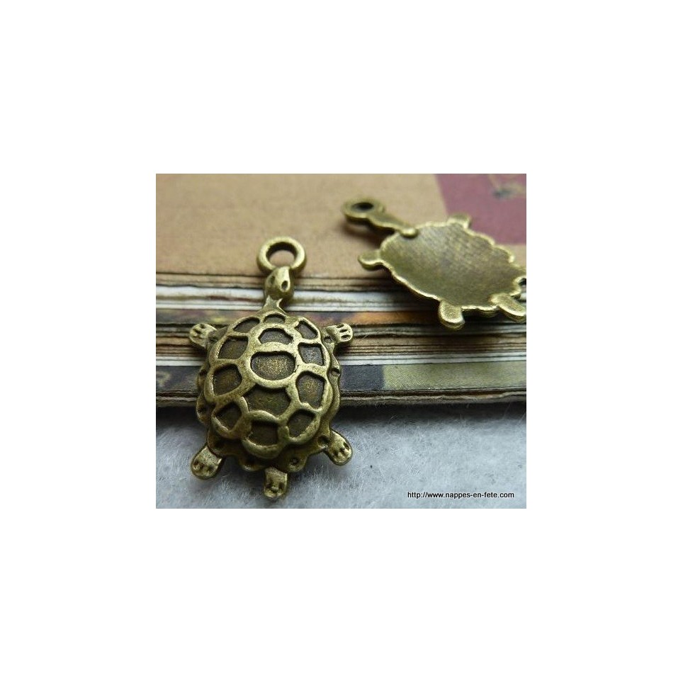 charms bronze tortue pour Porte clé