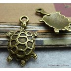 charms bronze tortue pour Porte clé