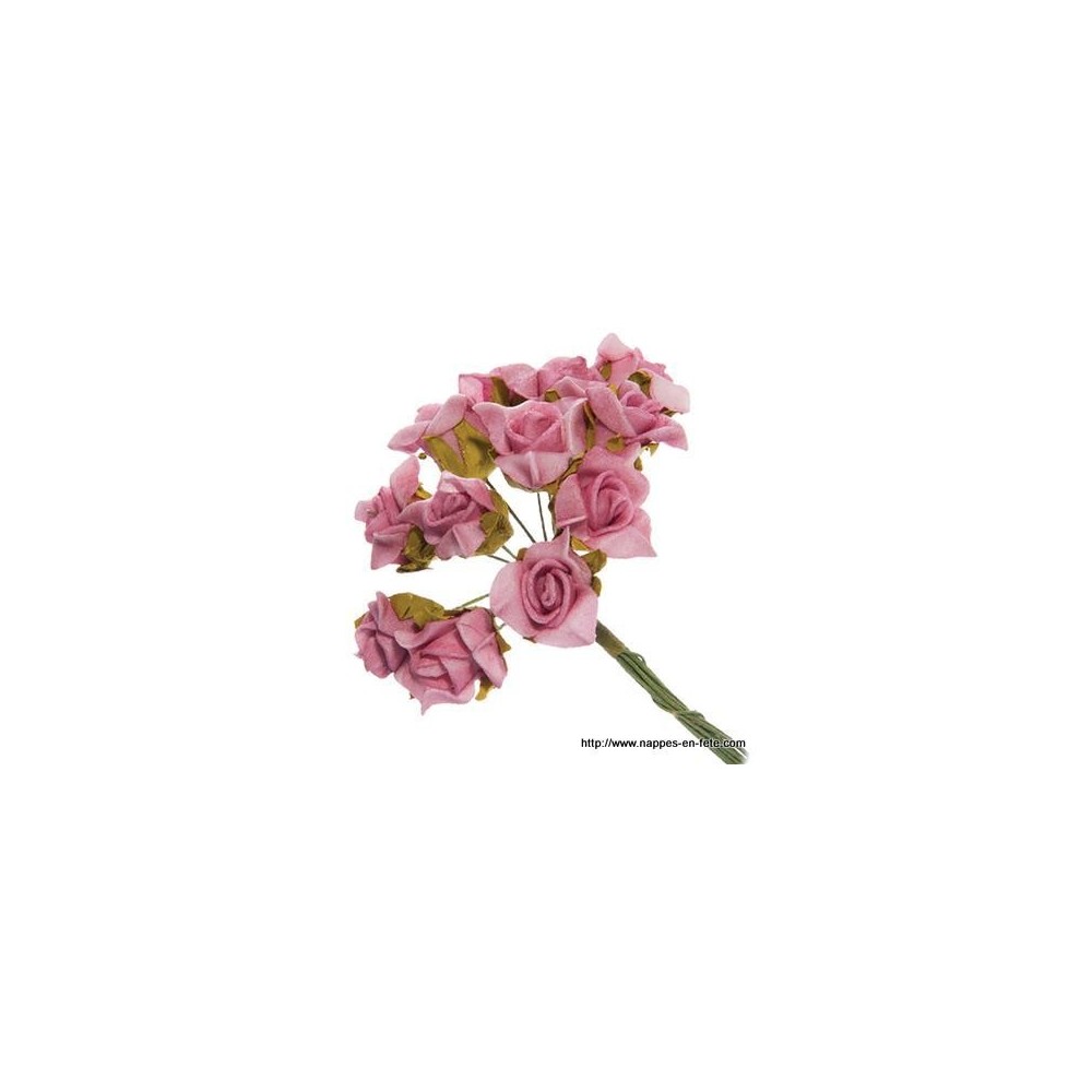Lot De 50 Cartons De Table Rose Avec Nœud - 7,6 X 12 Cm - Pour Mariage, Anniversaire, Réception - Papier Qualité
