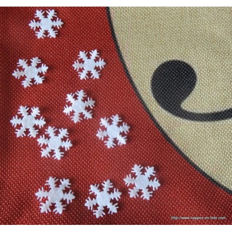 Confettis De Noël Lot De 500 - Motifs Flocons, Père Noël, Rennes, 8 Modèles, Couleurs Rouge, Or, Argent, Vert - 12
