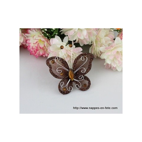 papillon chocolat pour déco de table