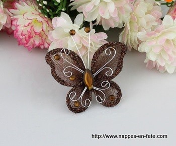 Pince Papillon Chocolat Décoration Table