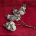 Bonhomme de neige, miniatures, liens pour décorer vos votre table