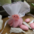  figurine petit nuage rose pour baptême ou naissance