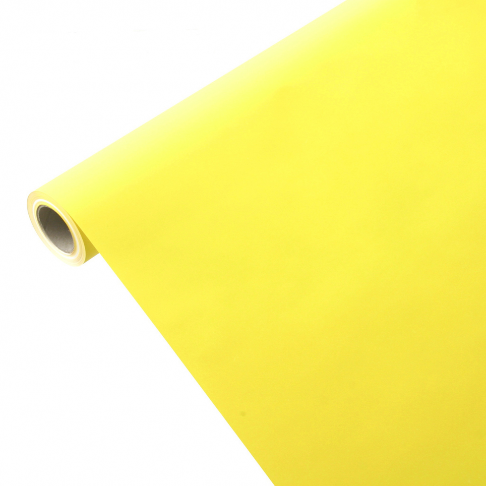 Nappe papier imprégné jaune citron 1,15m