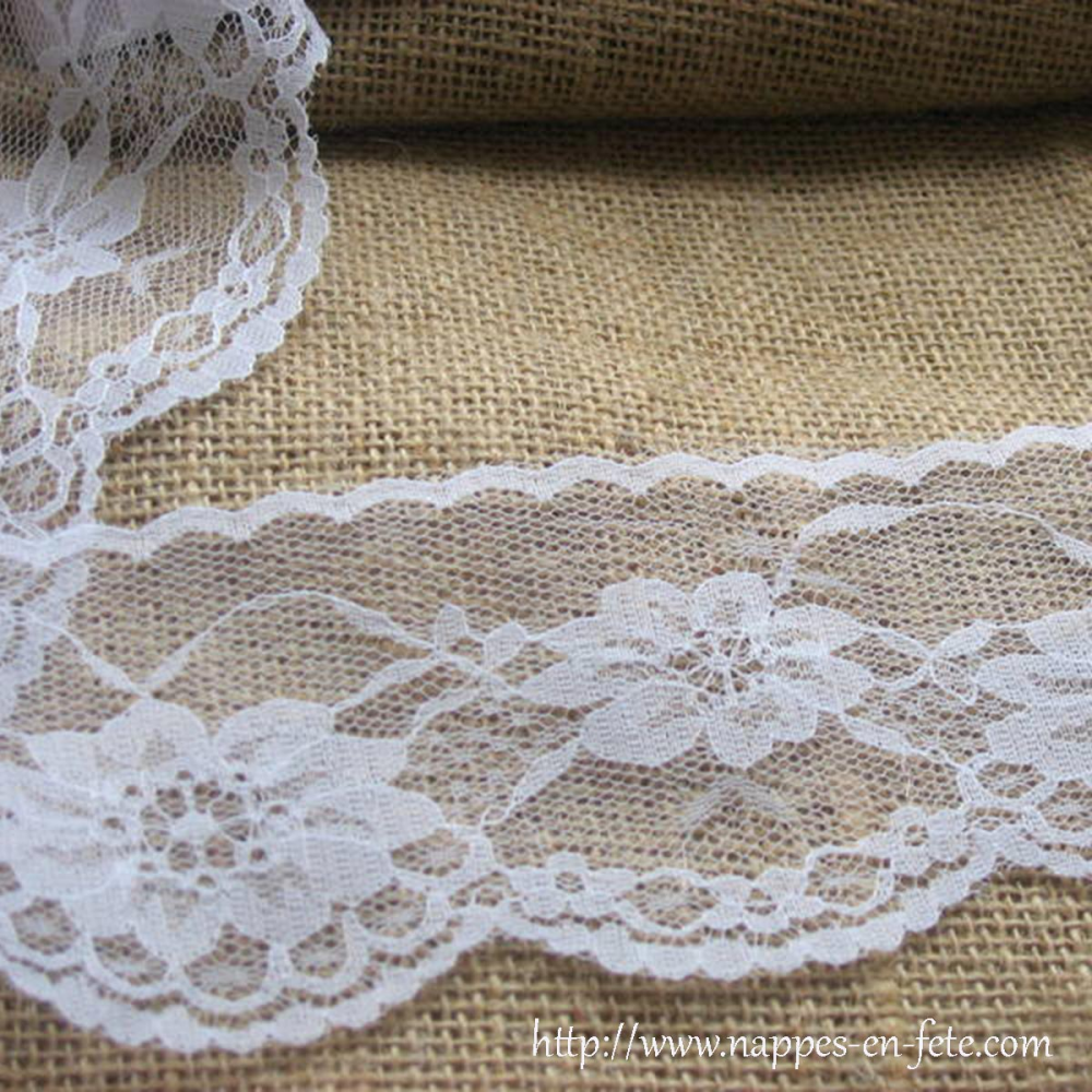 Ruban Dentelle Vintage - 18 Cm De Large, Longueur 2 Yards (environ 1,83 M) - Pour Couture, Décoration, Mariage, Noël