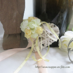 Bracelet fleurs et rubans pour mariage