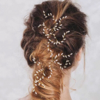 Accessoire cheveux, pic à chignon, perles fleurs pour coiffure mariée ou demoiselle d'honneur