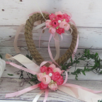 Bracelet fleurs et rubans pour mariage