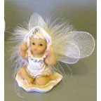 Figurine pour baptême, modèle Ange à la capuche