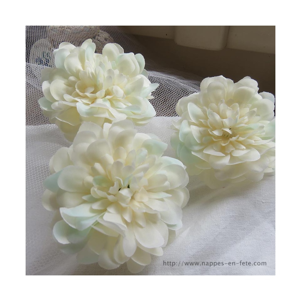 Camélia blanc, jolie fleur artificielle en soie