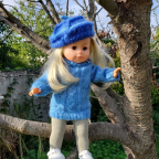Vêtements pour poupées Corolle , Marie-Françoise, american doll -fait main- ensembles coordonnés chic et classe