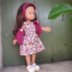 Robe de poupée cache cœur pour poupée de 30 à 33 cm